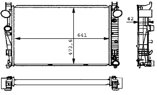 Mercedes S Series W220 M113 Engine Radiator