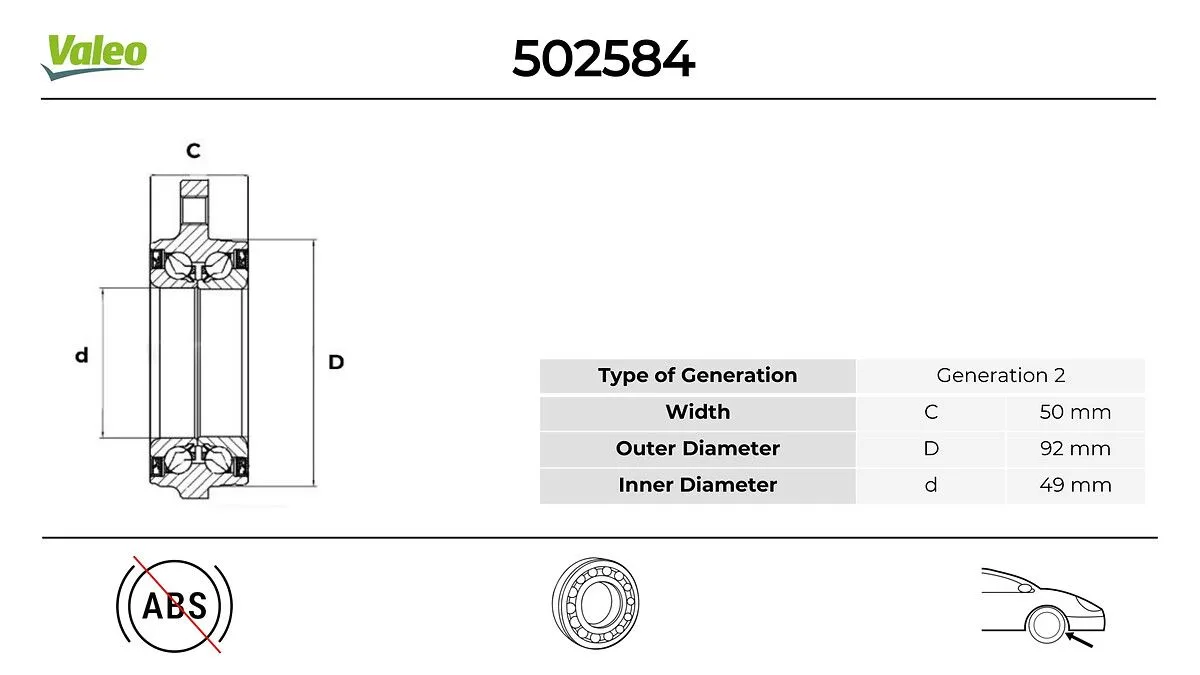 Mercedes C Serisi W204 Ön Teker Rulmanı Seti
