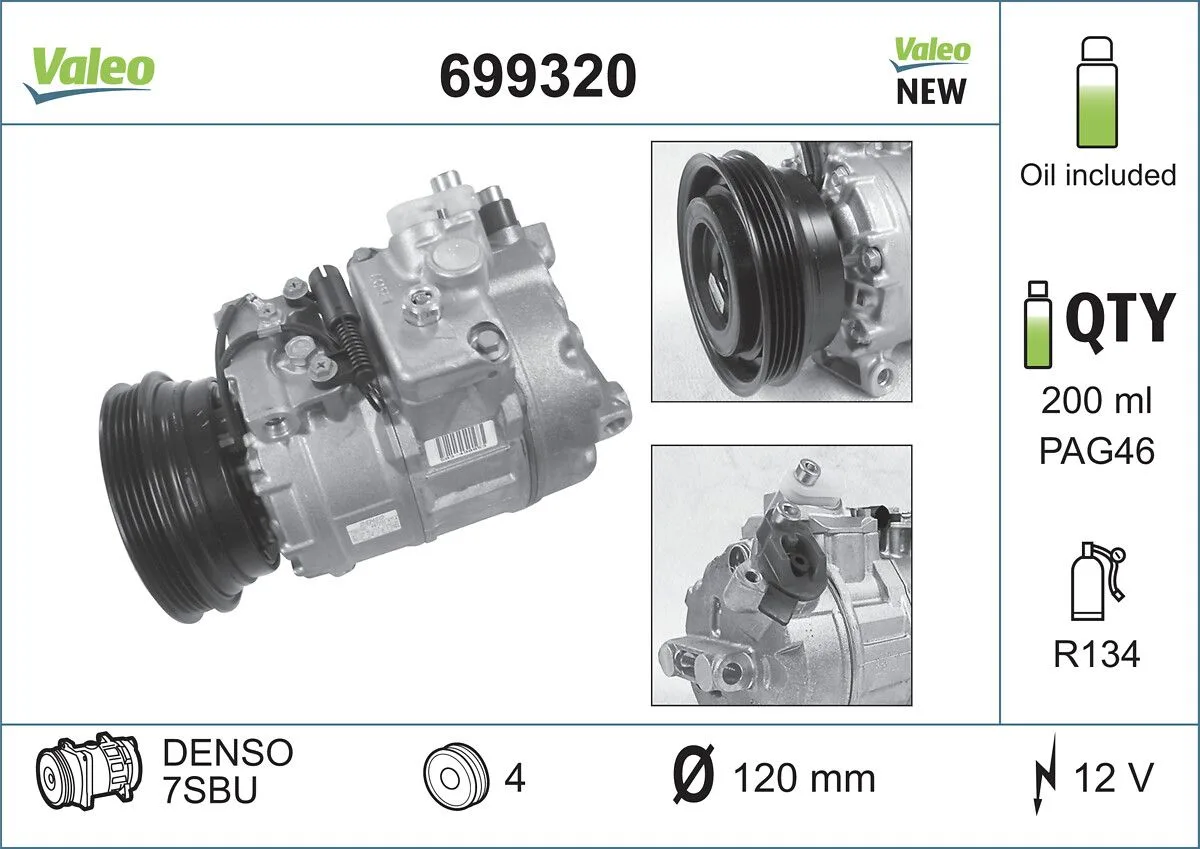BMW 7 Series E38 M51 A/C Compressor