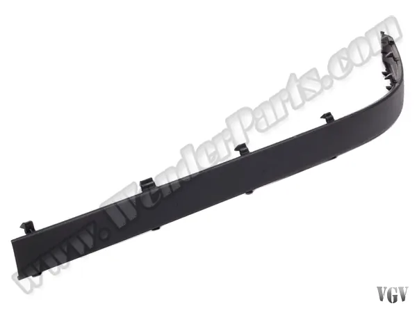 BMW 5 Series E39 1996-2003 Bumper Moulding Front Left; Chrome Trim Drilled 1996-00