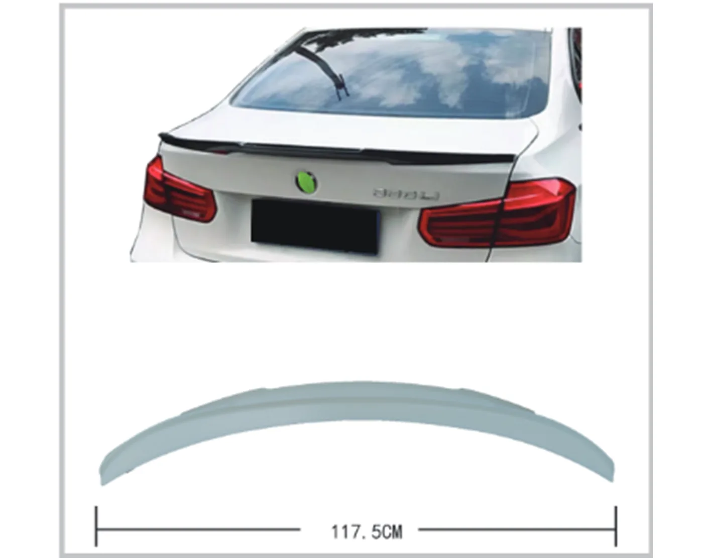 BMW 3 Serisi F30 2012-2018 Bagaj Spoyleri -///M4-STYLE-
