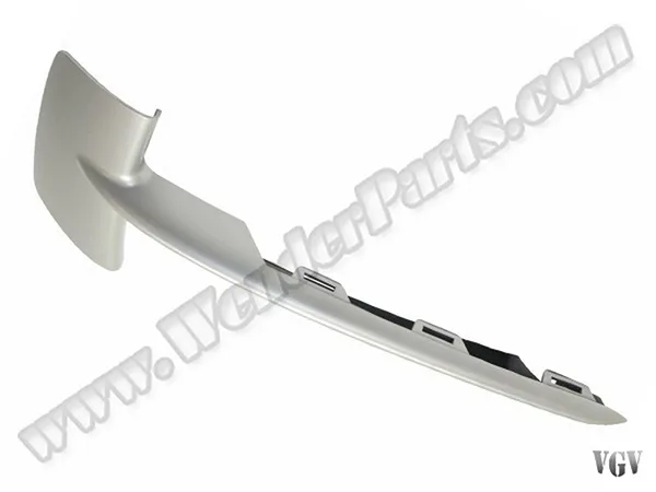 BMW X5 Series F15 2014-2018 Bumper Grille Trim Front Right; Matte-Aluminum 2014-18