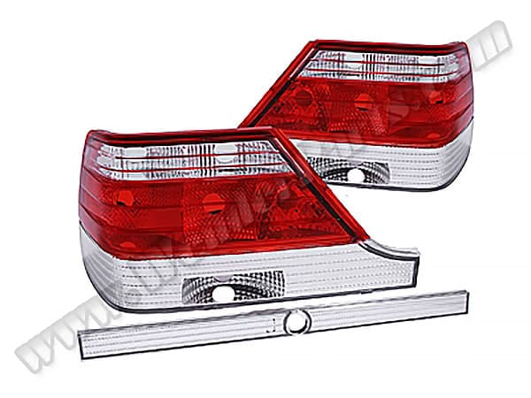 Mercedes S Series W140 1992-1998 Complete Tail Light (Kristal) Beyaz Sinyal