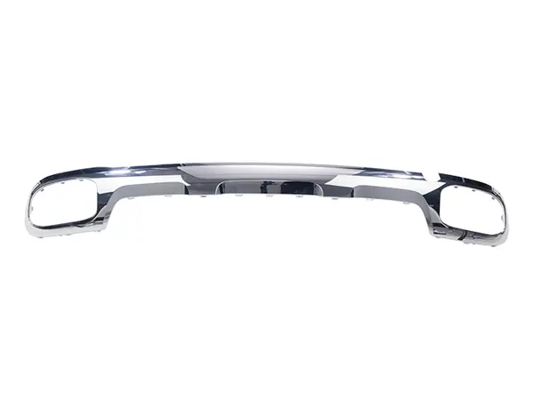 Mercedes A Series V167 2018 Bumper Diffuser Rear; Chrome; Dual Exhaust Outlet