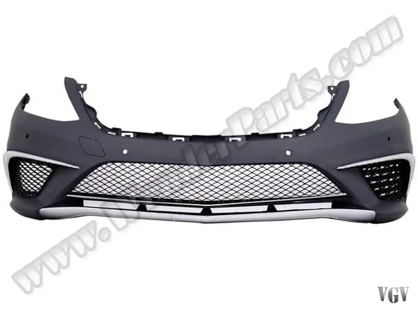 Mercedes S Series W222 AMG 2013-2021 Complete Bumper Front; Park With Sensor