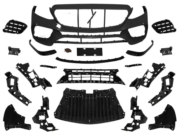 Mercedes E Series W213 AMG 2017- Complete Bumper Front; Park With Sensor