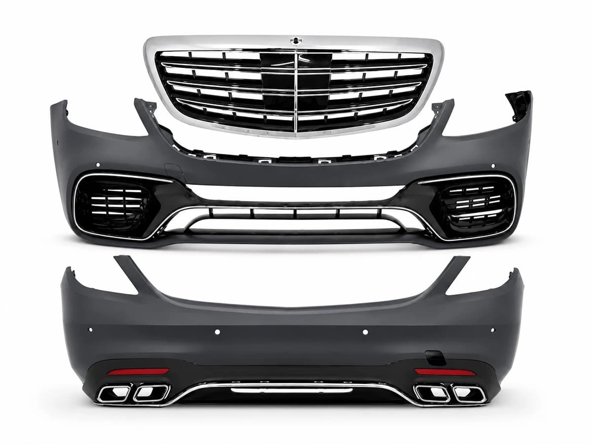 Mercedes S Serisi W222 AMG 2013-2021 Gövde Kiti Park Sensörlü: Ön ve Arka, Dörtlü Egzoz Çıkışlı Egzoz Uçlu, Adaptif Hız Sabitleyici (KlimalıC) Panjururlu