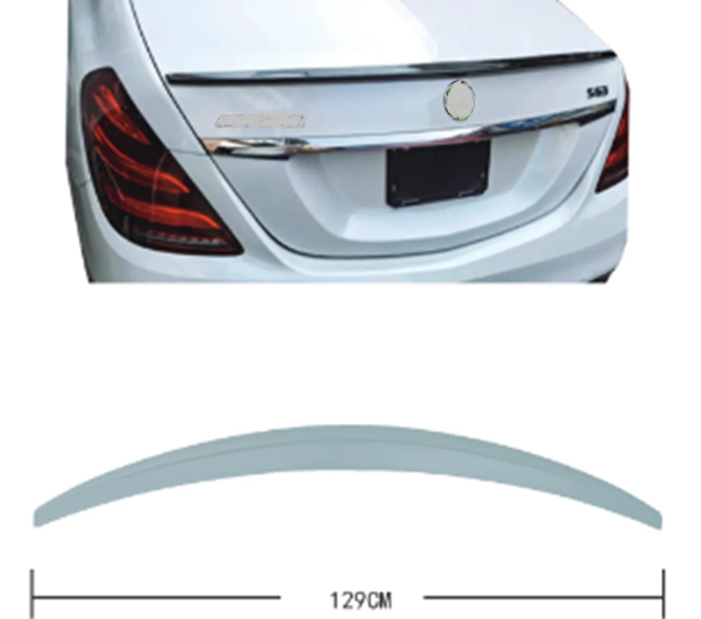 Mercedes S Series W222 AMG 2013-2021 Bagaj Spoyleri
