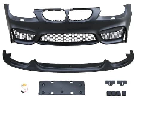 BMW 3 Serisi E92 2005-2013 Komple Tampon Ön Far Yıkamalı (+Lip)