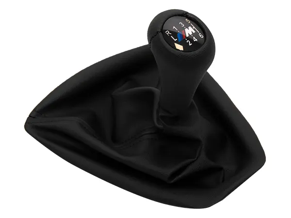 BMW 3 Series E92 LCI Knob Gear Boot -6 Forward- Manual Gearbox Black Synthetic Leather