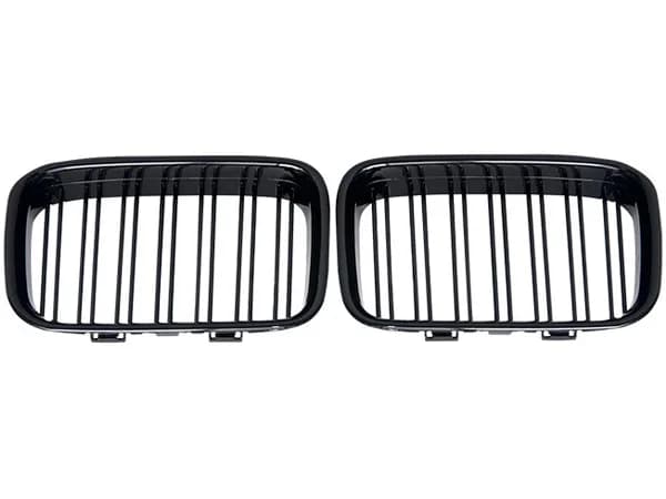 BMW 3 Series E36 1991-96 Grille (Set) Piano-Black, Dual Trim