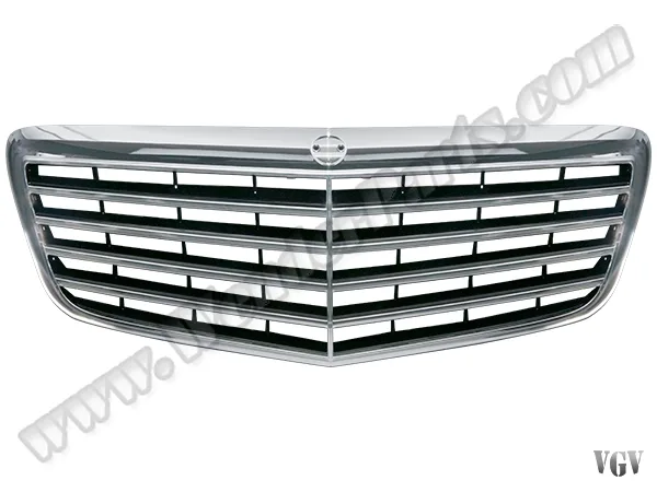 Mercedes E Series W211 2006-09 Grille Chrome Chrome Black