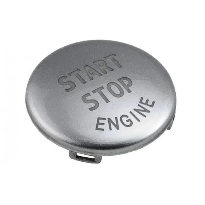 BMW E60 Start Stop Düğme Kapağı Gümüş