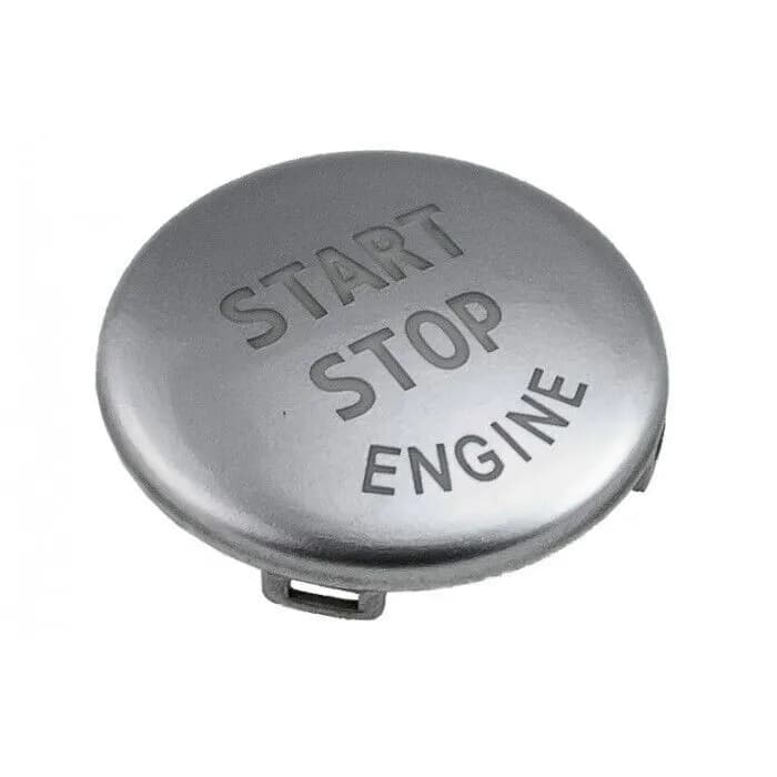 BMW E90 Start Stop Düğme Kapağı Gümüş