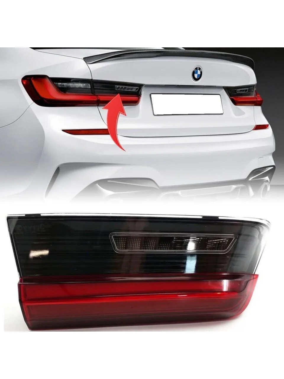 BMW 3 Series G20 2018 Left Interior Tail Light Light