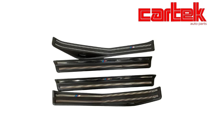 BMW 3 Serisi E46 Set Kapı Eşik Bakaliti M3 Logolu 1998-04 Siyah