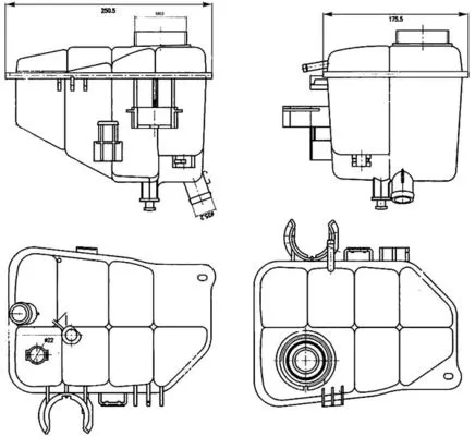 Mercedes C Series W203 M111 Water Tank