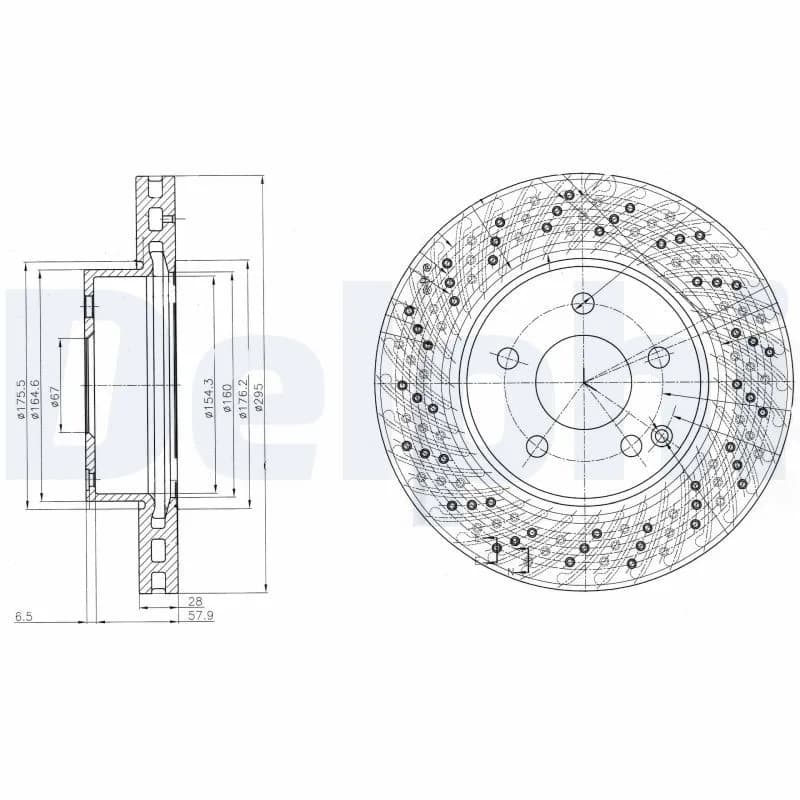 Mercedes W204 Sport Front Brake Disc Set