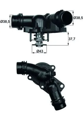 BMW 5 Serisi E39 M52 M54 Termostat