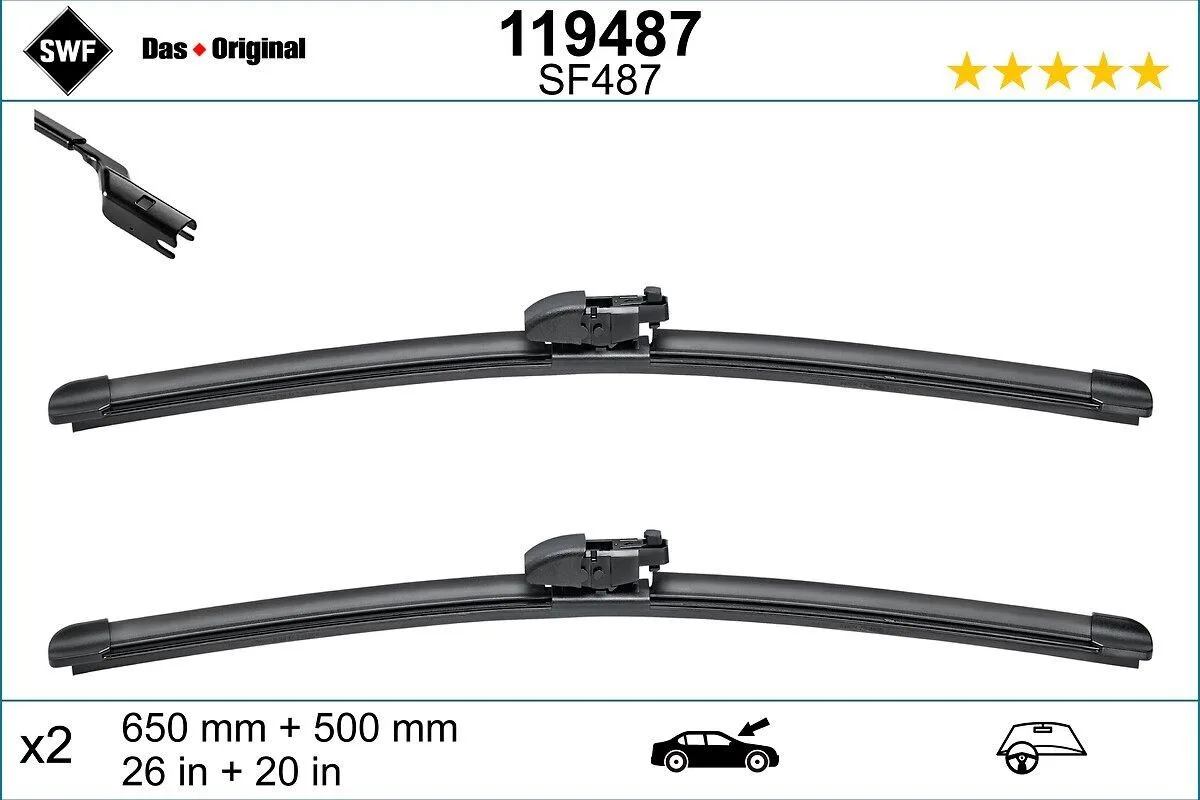 BMW X3 G01 Front Wiper Set (2018-2024)