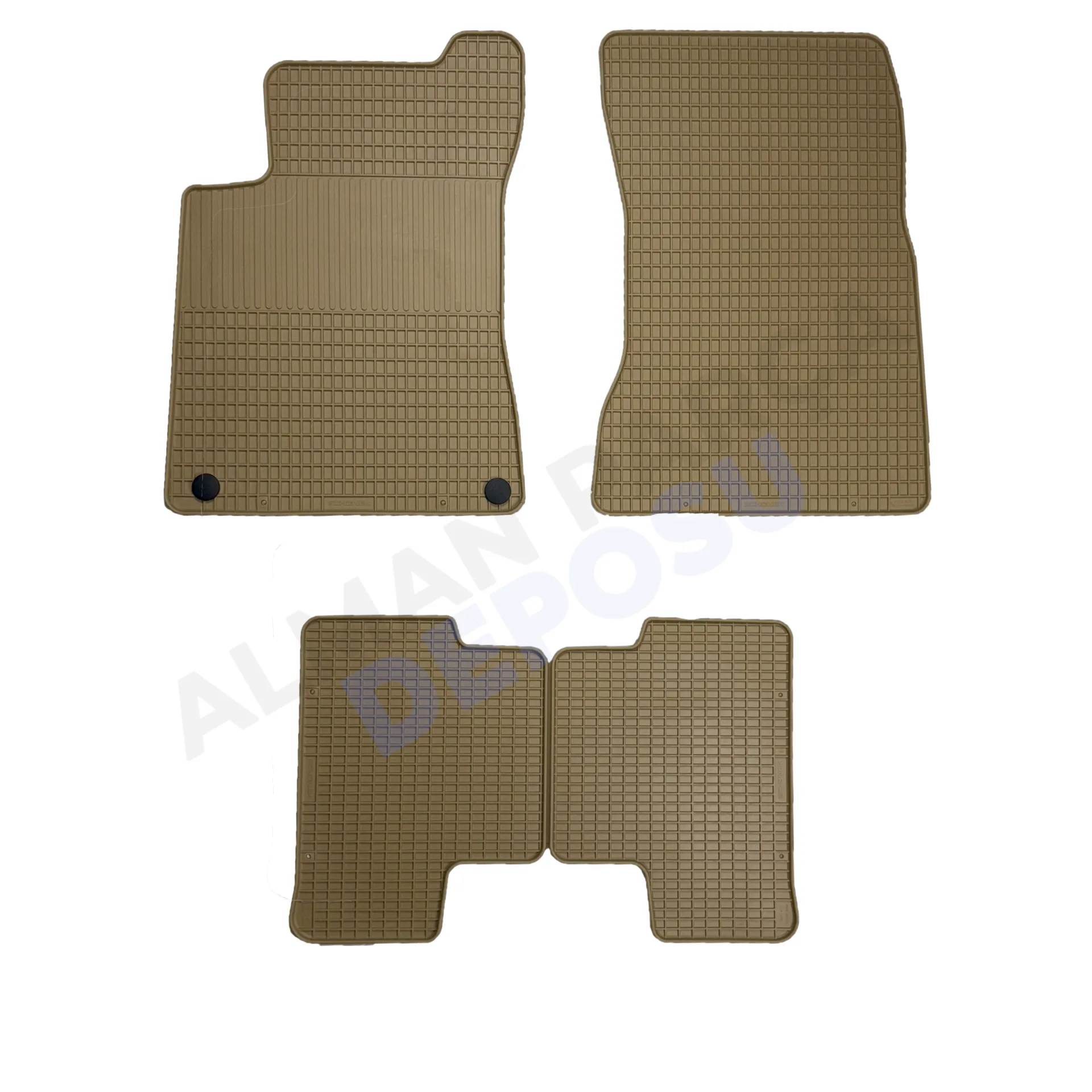 Mercedes W247 Rubber Floor Mat Beige Odorless Original Custom-Cut Schönek