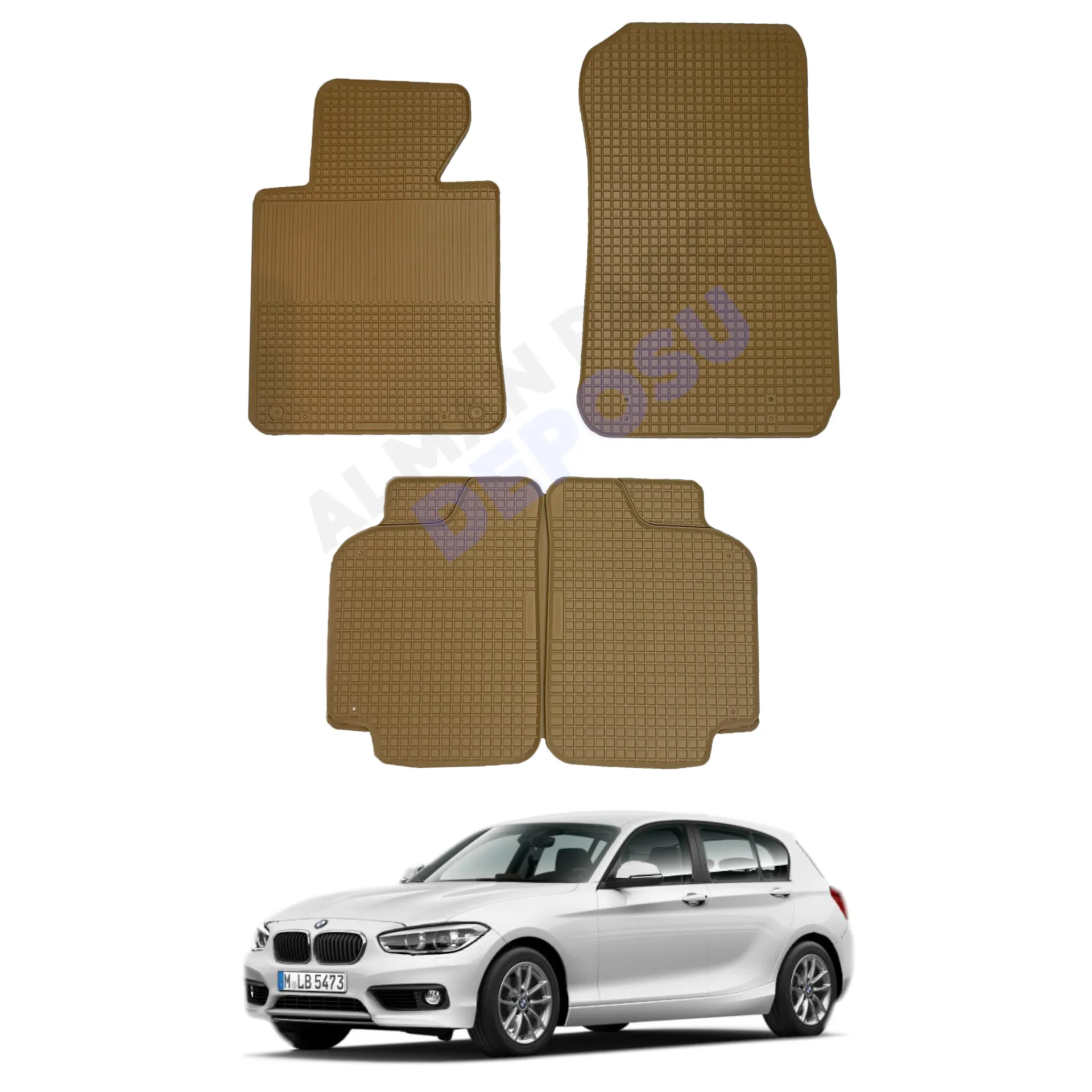 BMW 1 Serisi 2012-2017 F20 Lastik Paspas Bej Koku Yapmaz Orijinal Kesim Schönek
