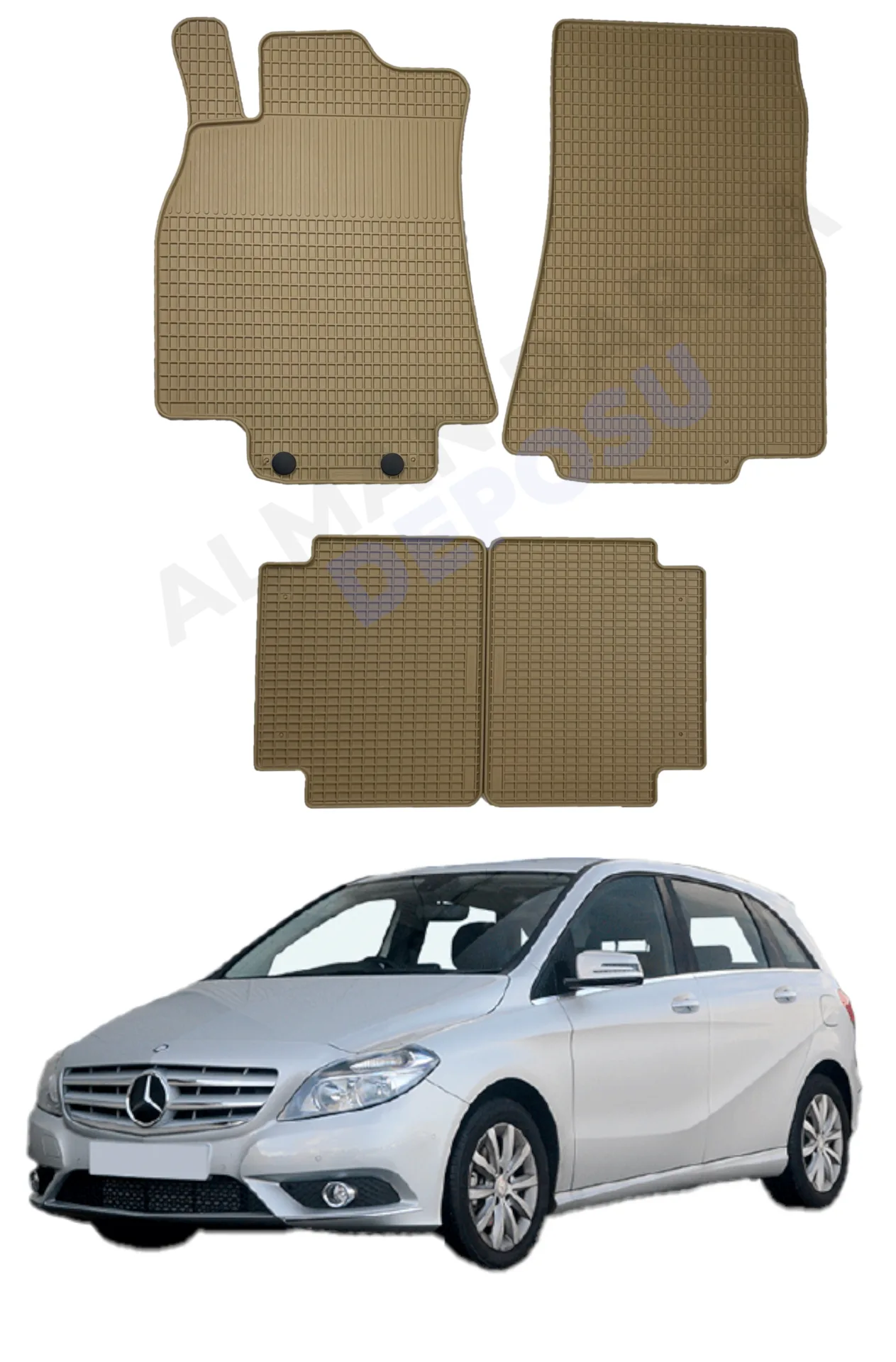 Mercedes B Serisi 2005-2011 W245 Lastik Paspas Bej Koku Yapmaz Orijinal Kesim Schönek