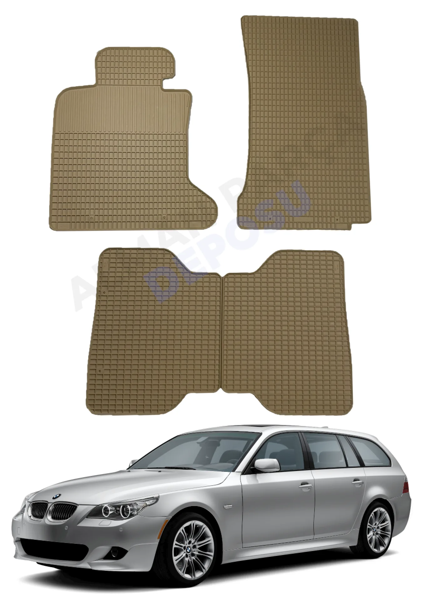 BMW 5 Serisi 2001-2010 E61 Lastik Paspas Bej Koku Yapmaz Orijinal Kesim Schönek