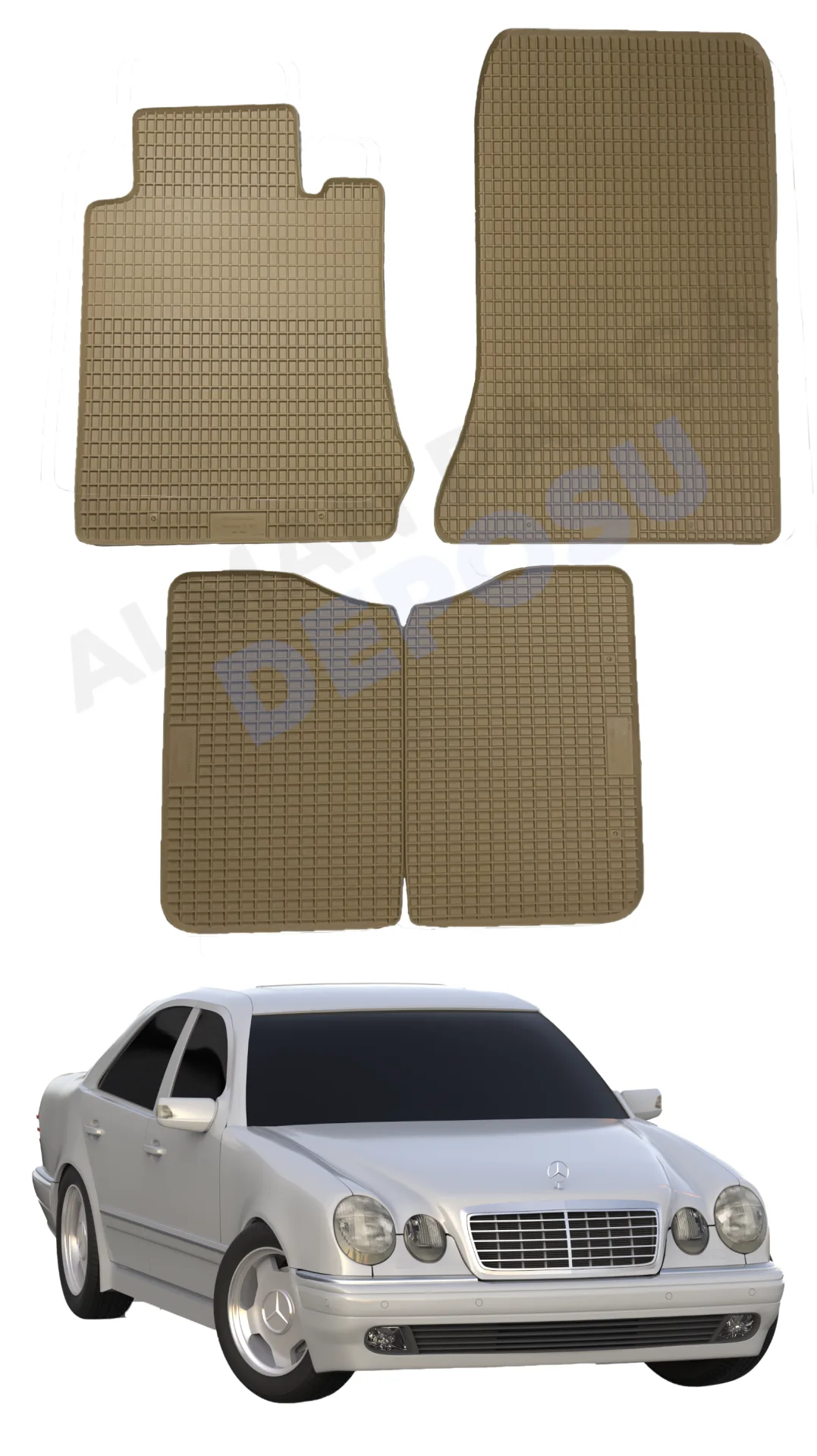 Mercedes E Serisi W210 1996-2002 Lastik Paspas Bej Koku Yapmaz Orijinal Kesim Schönek