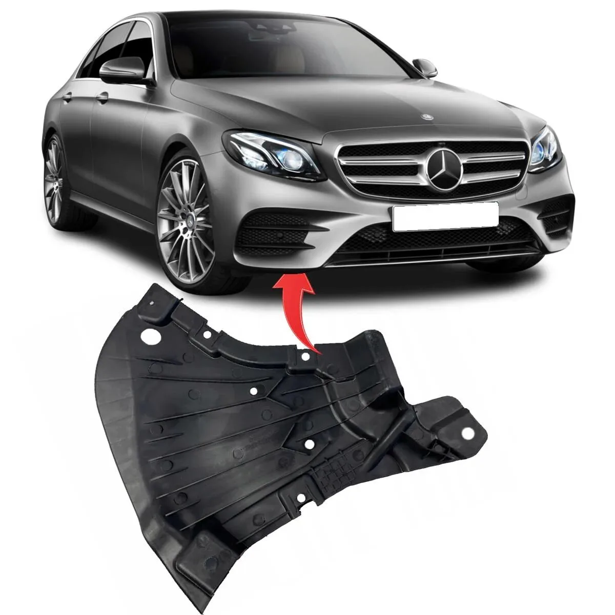 Mercedes E-Class W213 Front Right Bumper Cover - OEM Quality
