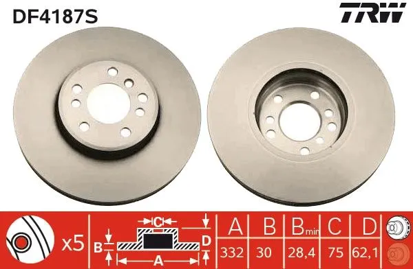 BMW X5 (E53) Front Brake Disc