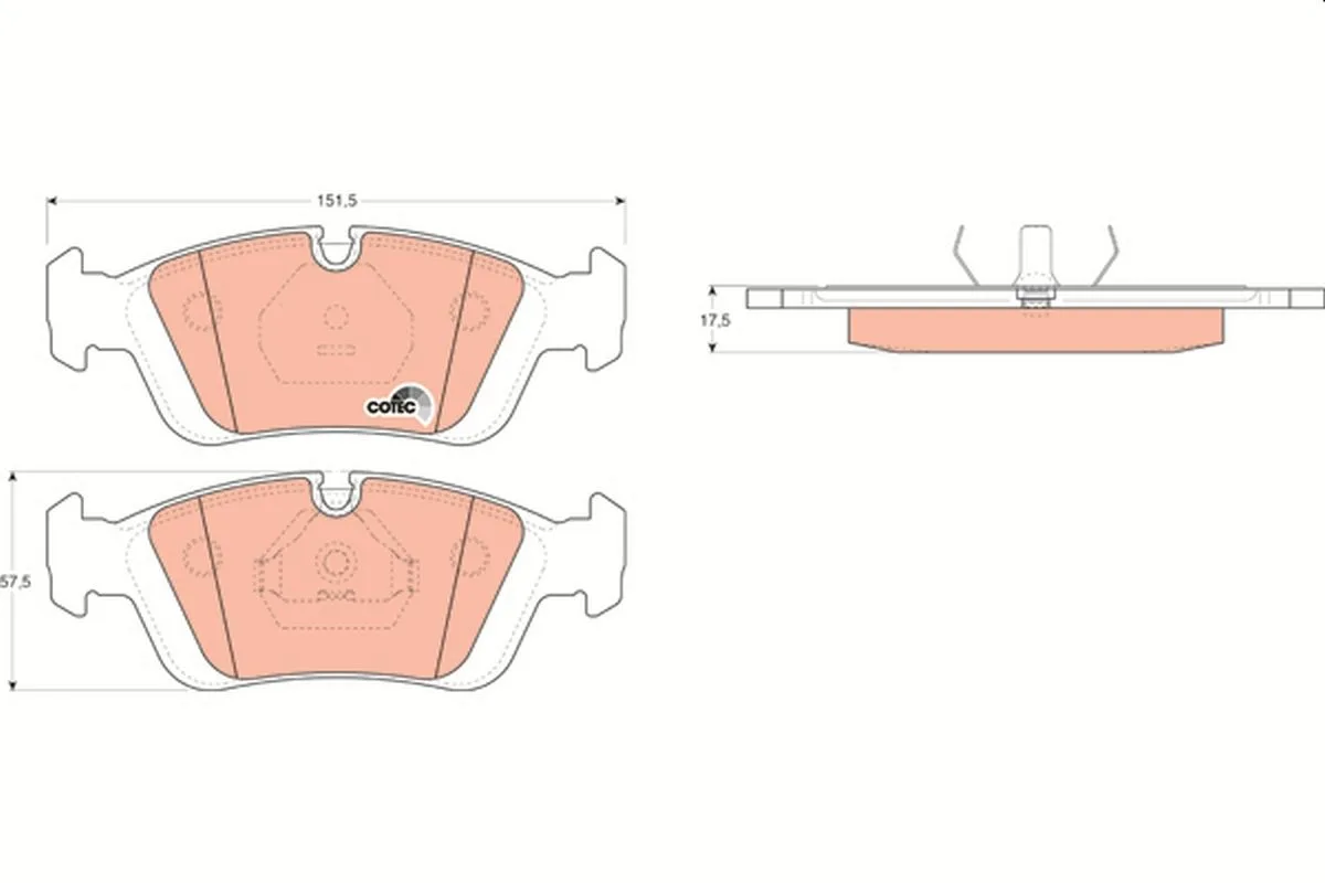 BMW Z3 2.8 M52 Front Brake Pad
