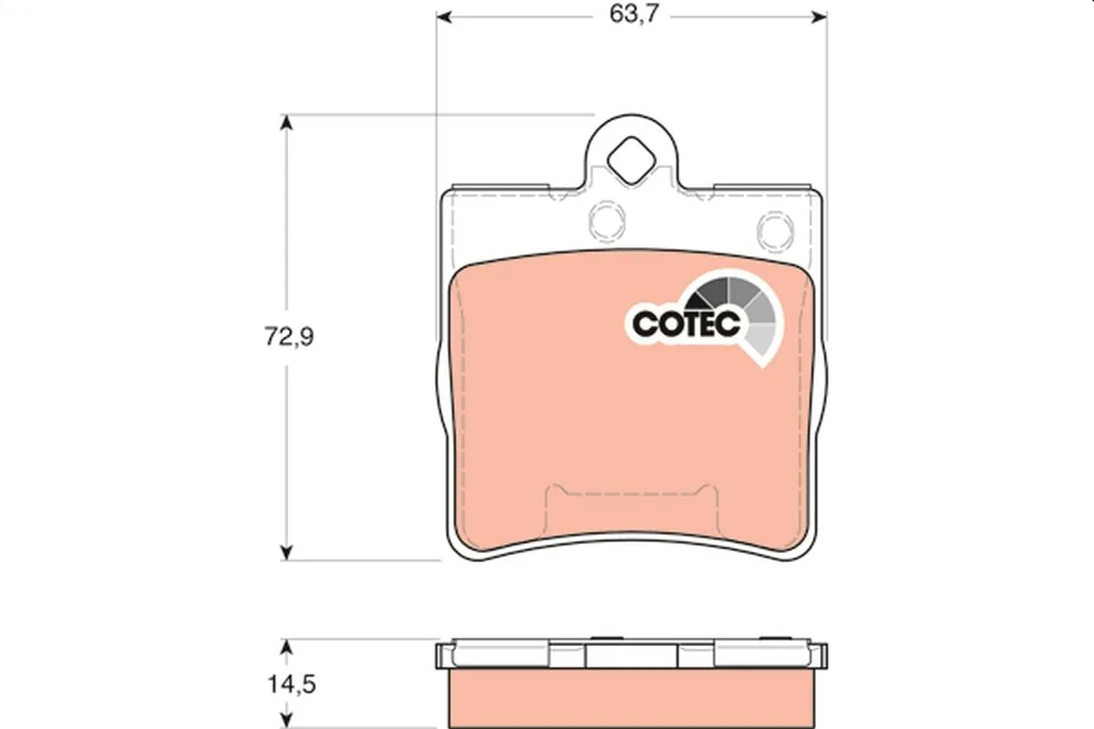 Mercedes W203 C 220 CDI Rear Brake Pads