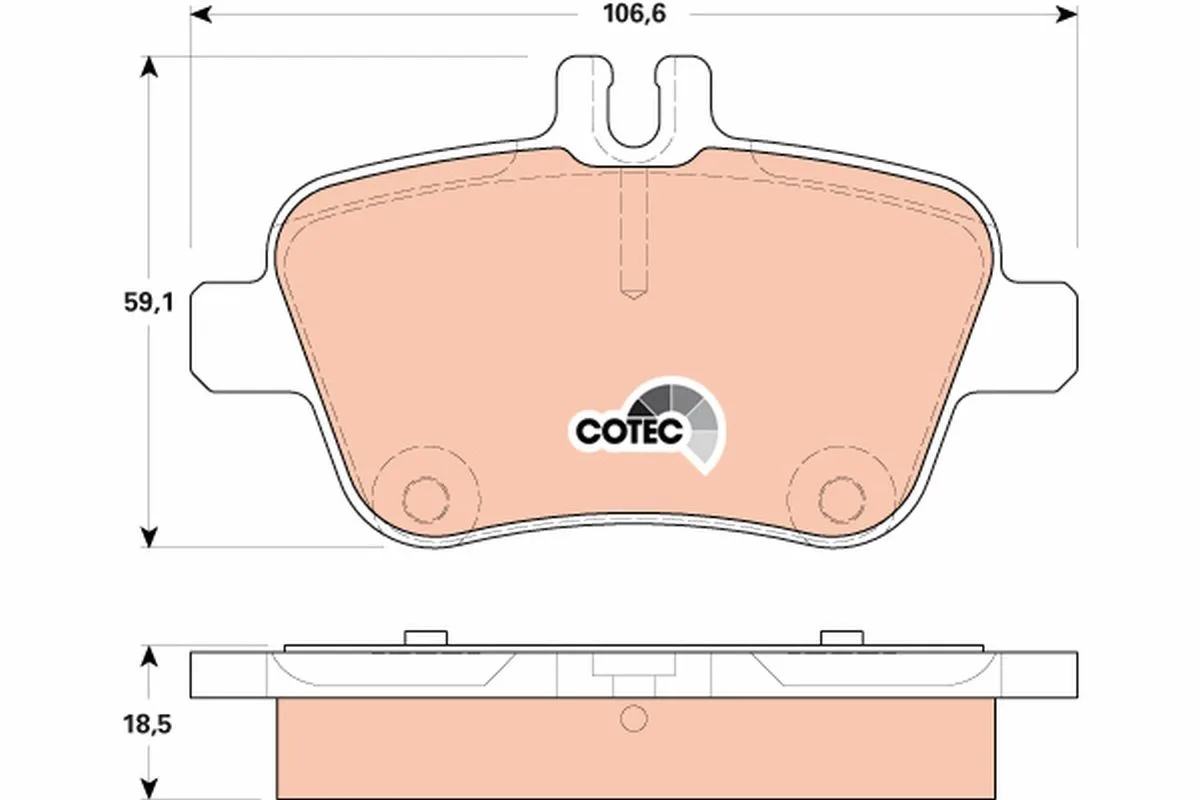 Mercedes B-Class W246 Rear Brake Pad