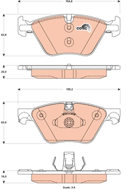 BMW 5 Series F10 525d Front Brake Pads