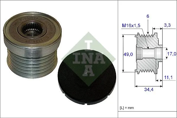 BMW 7 Serisi E65, E66, E67 730 i, Li Alternatör Kasnağı