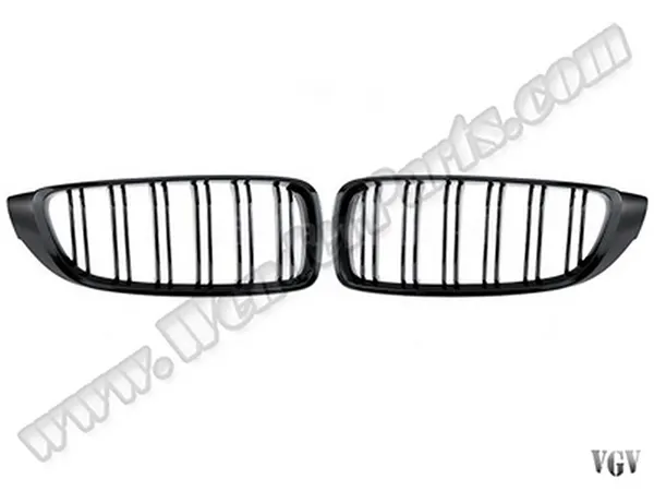 BMW 4 Serisi F36 2014-2018 Panjur (Set) Piano Siyah Çift Çıtalı