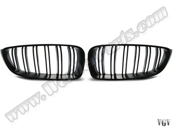 BMW 4 Serisi F32 2013-2018 Panjur (Set) Mat Siyah Çift Çıtalı