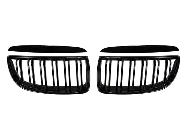 BMW 3 Series E90 2004-2012 Grille Set Piano Black Double Slat