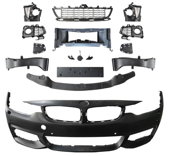BMW 4 Serisi F32 2013-2018 M-Tech Komple Tampon Ön Far Yıkamalı PDC'li