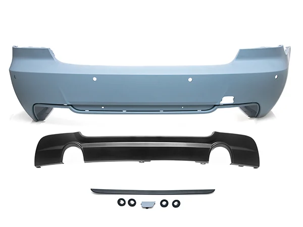BMW 3 Serisi E92 2005-2013 M-Tech Komple Tampon Arka PDC'li Çift Egzoz Çıkışlı
