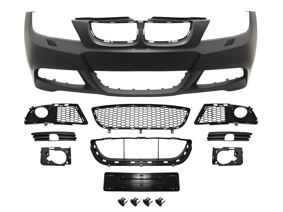 BMW 3 Series E90 2004-2012 M-Tech Front Bumper with Headlight Washers