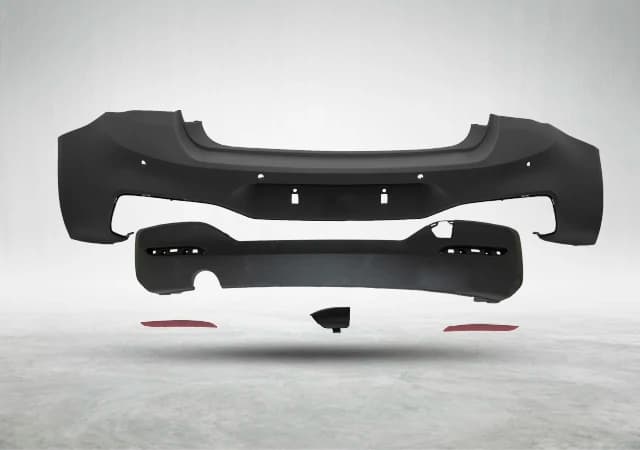 BMW 1 Serisi F20 2012-2017 M-Tech Komple Tampon Arka PDC'li Tek Egzoz Çıkışlı