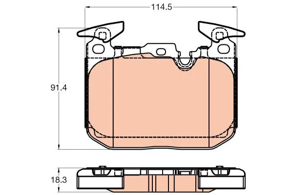 BMW 2 Series F22 220d B47 Front Brake Pads