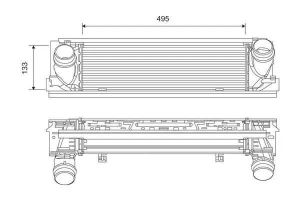 BMW 1 Serisi F20 B47 Turbo İntercooler Radyatörü