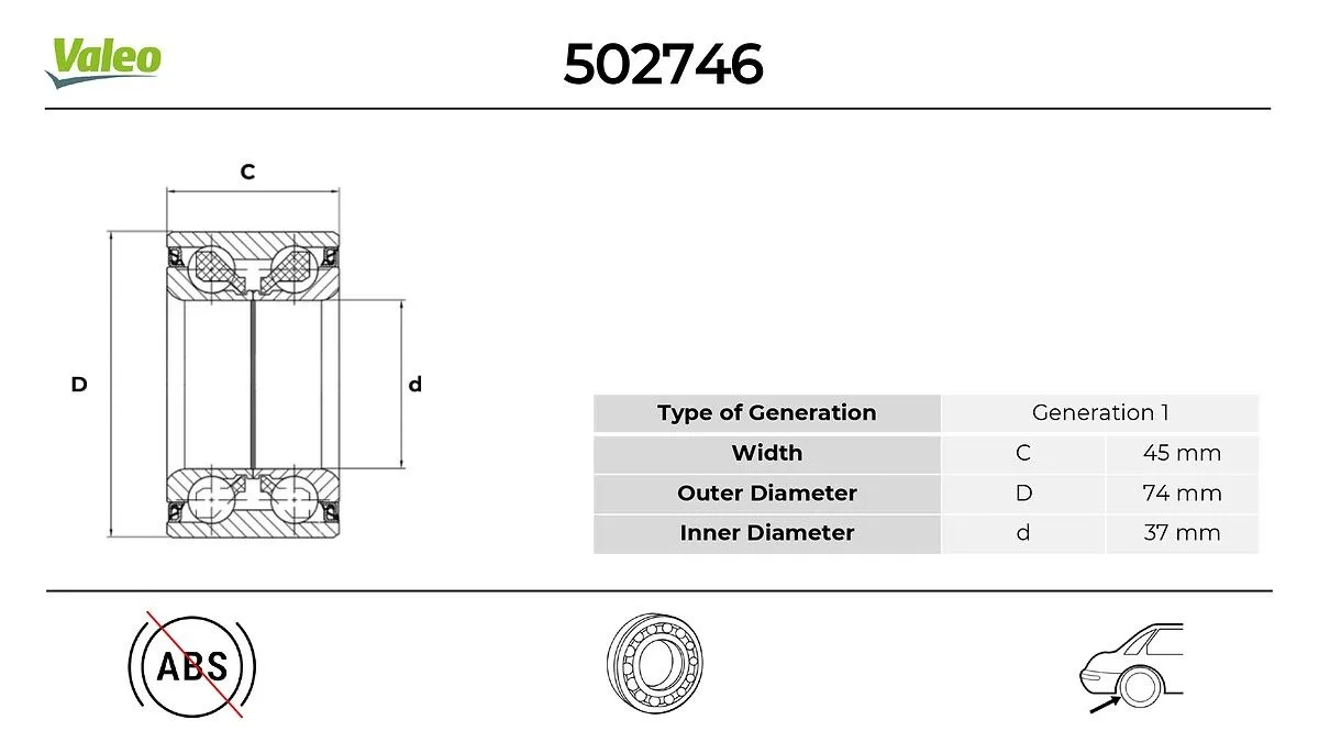BMW 5 Series E34 Rear Teker Bearing Kit