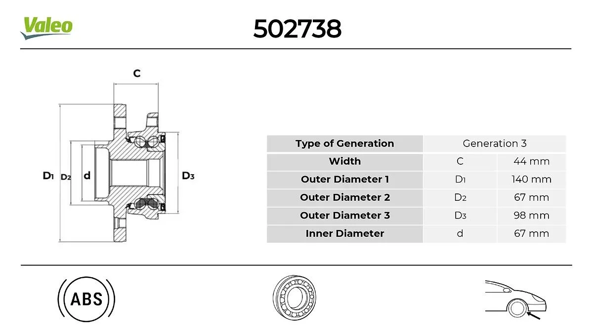 BMW 3 Series G20 Front Teker Bearing Kit