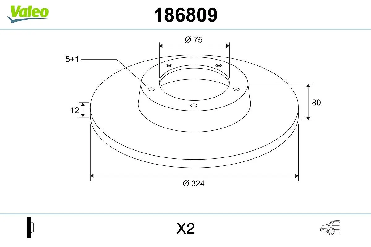 BMW X5 Series E53 Rear Brake Disc