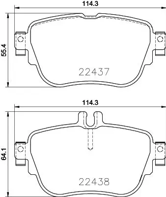 Mercedes E Series W213 Brake Pads Rear