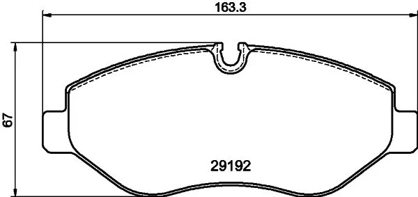 Mercedes Vito Series W447 Brake Pads Rear